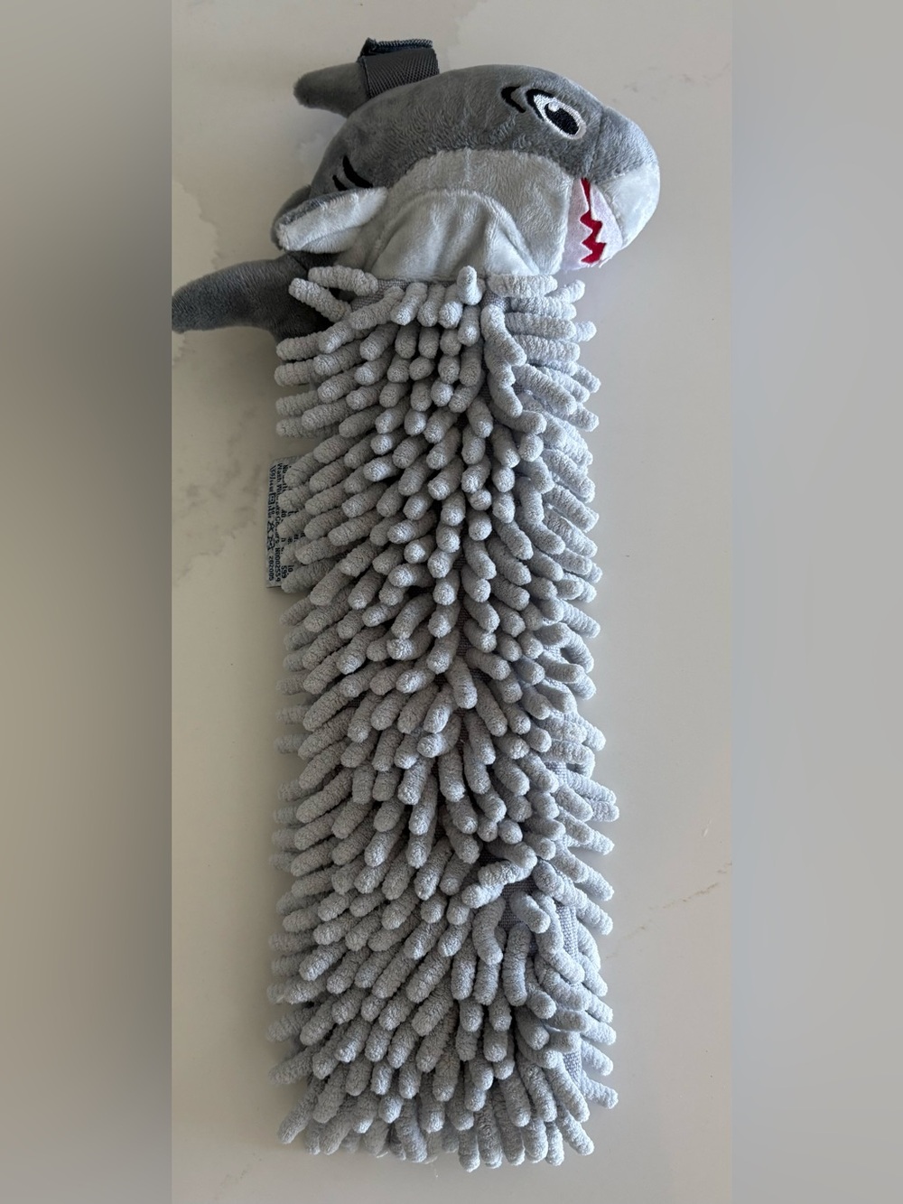 NORWEX ANTI- BACTERIAL CHENILLE HAND TOWEL GRAY - SHARK - BRAND NEW